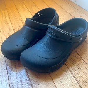 Crocs bistro, with sure grip soles size w8